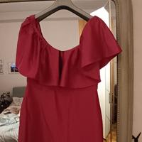 Vestito corto fucsia