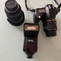 Obbiettivi per Nikon e macchina fotografica