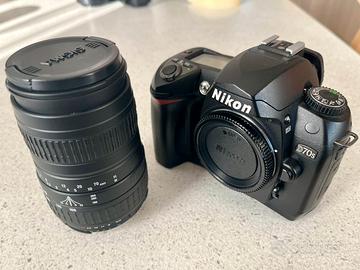 Nikon D70s + obiettivo SIGMA AF 4.5-6.7/100-300mm