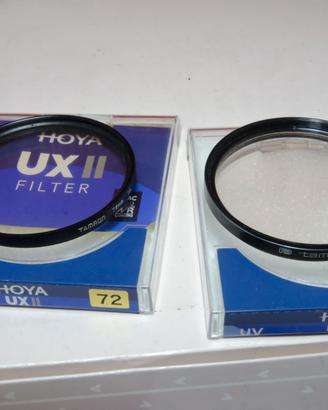 COPPIA FILTRI UV 72 MM TAMRON BUONE CONDIZIONI