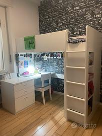 Letto Ikea con scrivania
