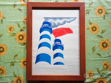 Quadro serigrafia autore Gian Giacomo Spadari