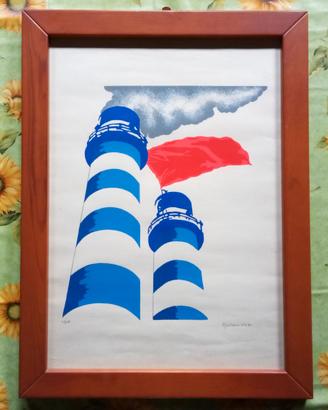 Quadro serigrafia autore Gian Giacomo Spadari