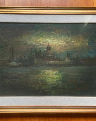 suggestiva veduta notturna di Venezia 50x70
