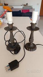 Coppia lampade antiche comodino