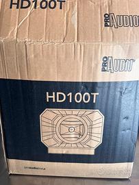 Megafono con amplificatore e cavi