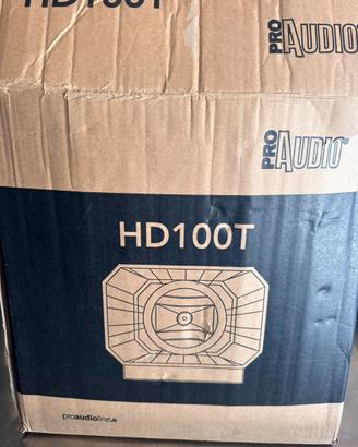 Megafono con amplificatore e cavi