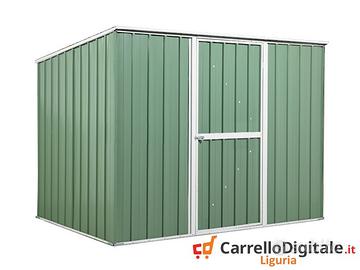 Casetta box giardino Acciaio 260x185 verde scuro