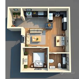 Bilocale Luminoso a Calolziocorte