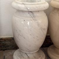 Vaso in marmo Bianco Carrara H40