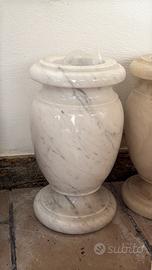 Vaso in marmo Bianco Carrara H40