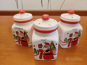 Set Barattoli Natale porta sale, zucchero e caffè - Arredamento e  Casalinghi In vendita a Milano