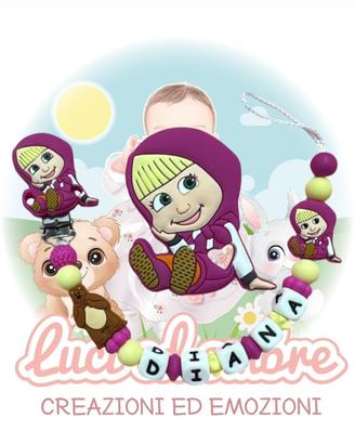 Catenella con massaggiagengive di Masha e Orso