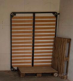 Rete letto con piedini matrimoniale