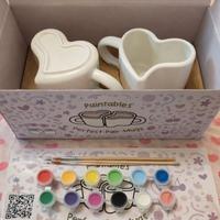 Tazze a forma di Cuore da dipingere
