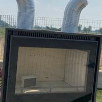 INSERTO legna PER CAMINO 12 KW   CANALIZZABILE