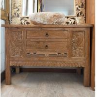 Mobile Bagno Teak Riciclato 120