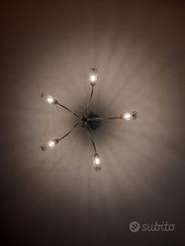 Splendido lampadario lavorato con 5 luci a led