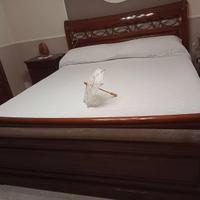 letto matrimoniale in legno massello