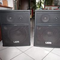 Coppia casse LEM 300 Watt concerto o salaprove