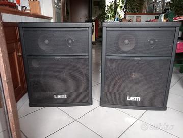 Coppia casse LEM 300 Watt concerto o salaprove