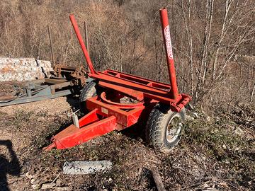 Smacchino rimorchio carro forestale