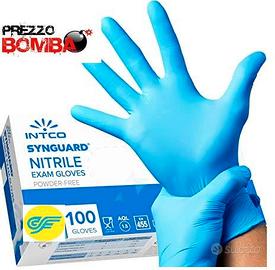 100 Guanti lavoro monouso nitrile senza lattice