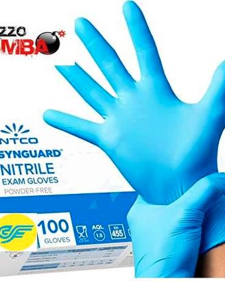 100 Guanti lavoro monouso nitrile senza lattice