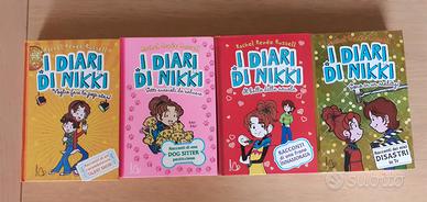 n. 4 libri "I DIARI DI NIKKI"per ragazzi e ragazze