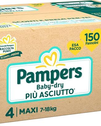 Pannolini Pampers Baby Dry Maxi Taglia 4 150pz