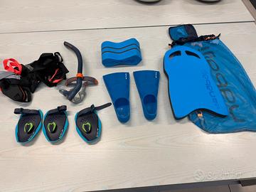 Attrezzatura completa per nuoto trithlon