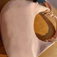Borsa twinset rosa a spalla con tracolla