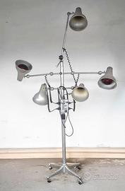 Lampada vintage  per parrucchieri concinque bracci