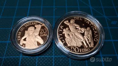 monete oro €20 e €50 commemorative 2009