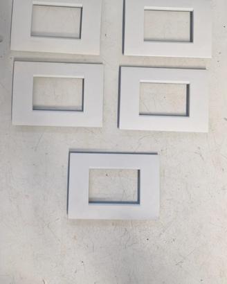 Bticino Placca Bianca 3P Living Light Air 5Pz