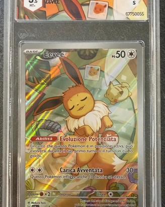 Carta Pokemon gradata Eevee Holo Promo PSA 9.5