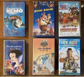 n.6 video cassette VHS di CARTONI ANIMATI ITA-SPA