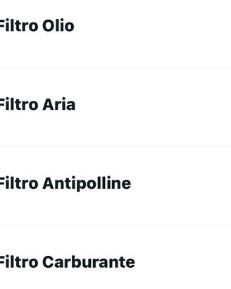 Kit Filtri Audi A4/A5/A6/A7 versione 50 tdi