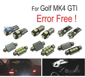 KIT 15 LAMPADE LED INTERNE PER VOLKSWAGEN VW GOLF 