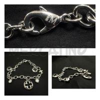 BRACCIALE MORELLATO CON FIORI E ZIRCONI