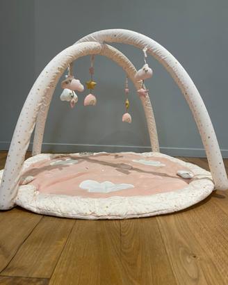 Tappeto da gioco con archi in cotone rosa