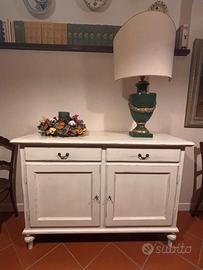 Credenza shabby chic bianca