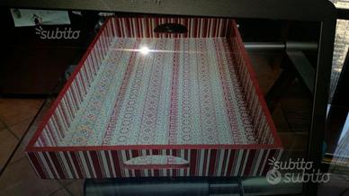 Vassoio SIA scatole vintage bicchieri birra