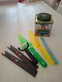 Set cucina con scatola da the Harrods