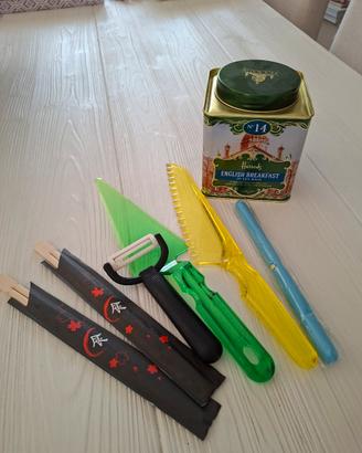 Set cucina con scatola da the Harrods