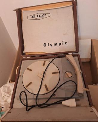 giradischi portatile a valigetta d'epoca anni '60
