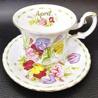 Set tazza e piattino caffè Royal Albert Aprile