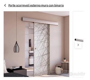 Porta scorrevole esterna vetro - Arredamento e Casalinghi In