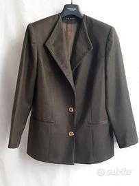 Giacca verde bosco  pura  lana vergine 100%. XXXL