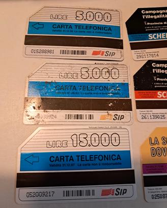 Tessere Telefoniche (oltre 200pz.)